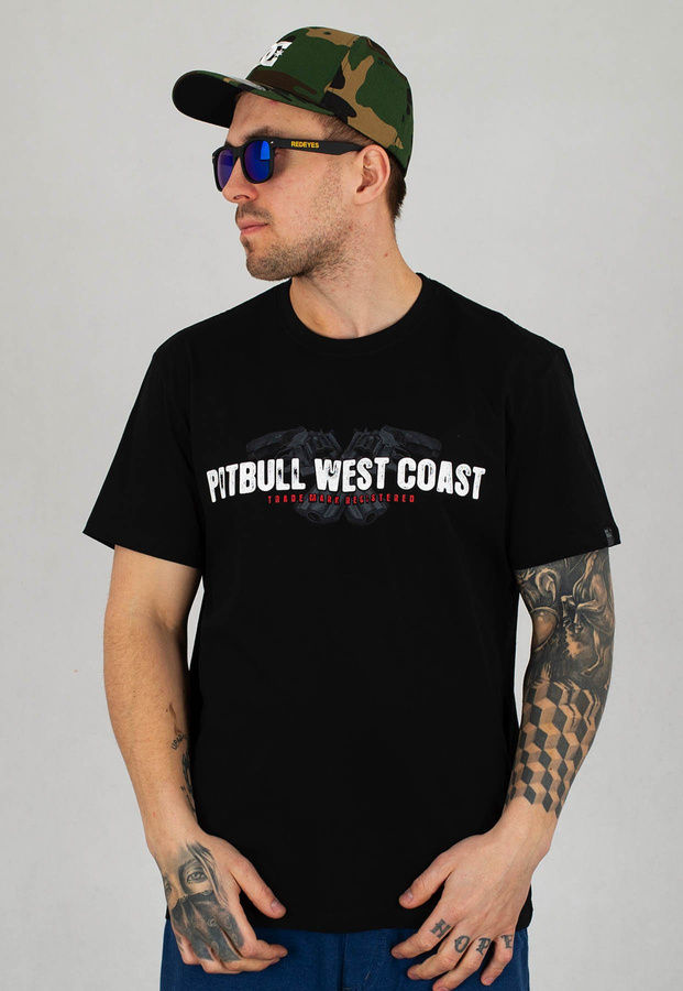 T-shirt Pit Bull Make My Day czarny