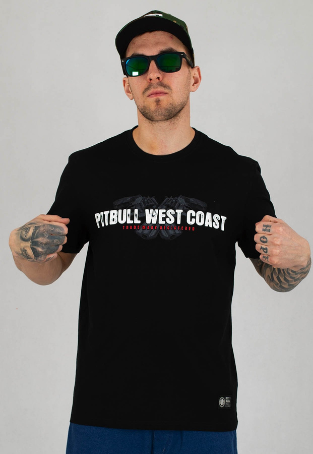 T-shirt Pit Bull Make My Day czarny