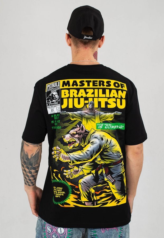 T-shirt Pit Bull Master Of BJJ czarny
