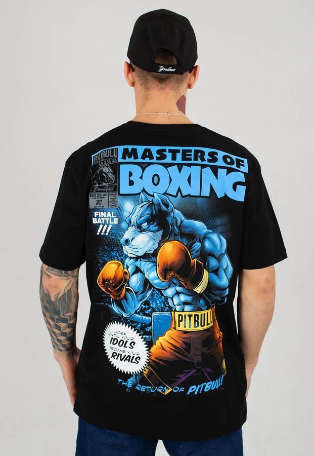 T-shirt Pit Bull Master Of Boxing czarny