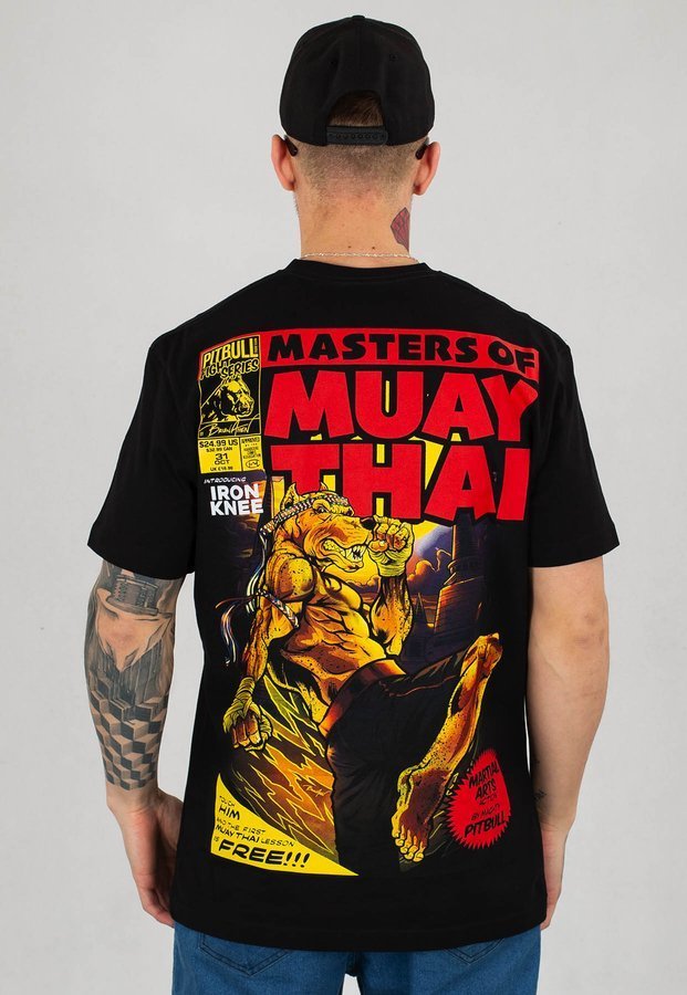 T-shirt Pit Bull Master Of Muay Thai czarny