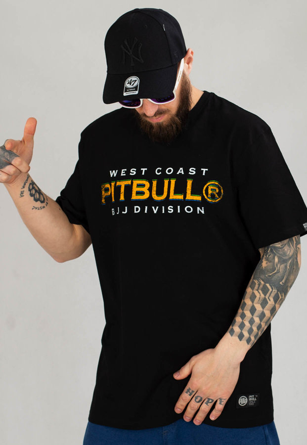 T-shirt Pit Bull Middle BJJ 19 czarny