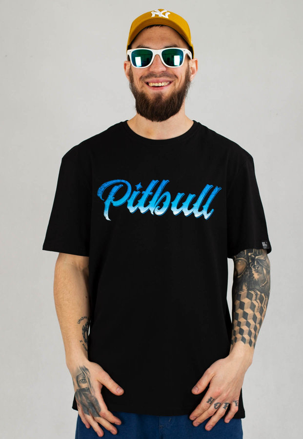 T-shirt Pit Bull Middle Blue Eyed Devil 23 czarny