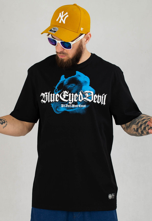 T-shirt Pit Bull Middle Blue Eyed Devil VI czarny