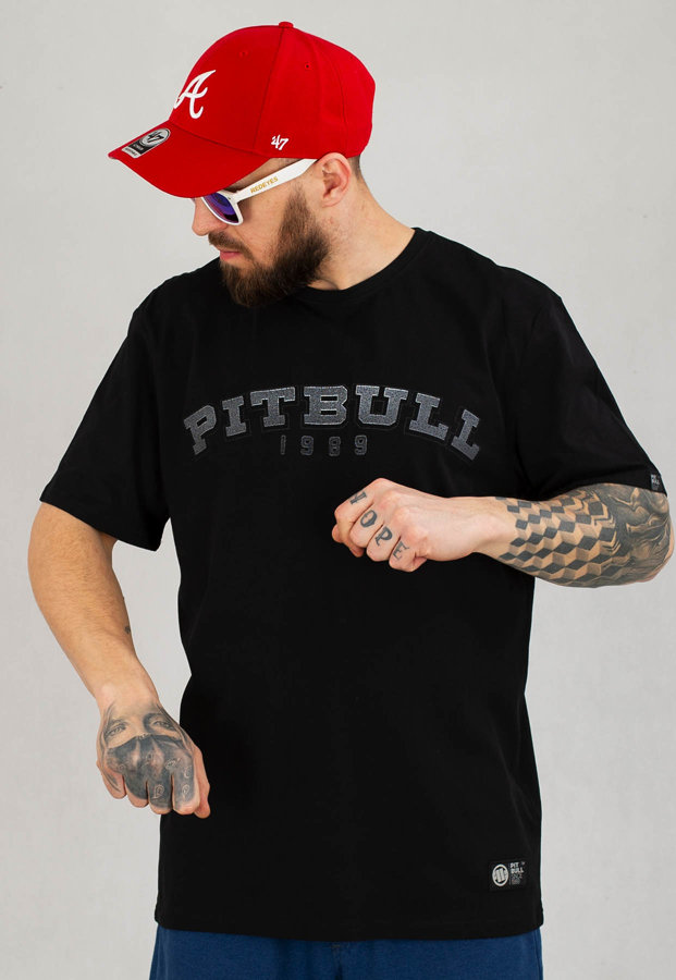T-shirt Pit Bull Middle Born in 1989 czarny