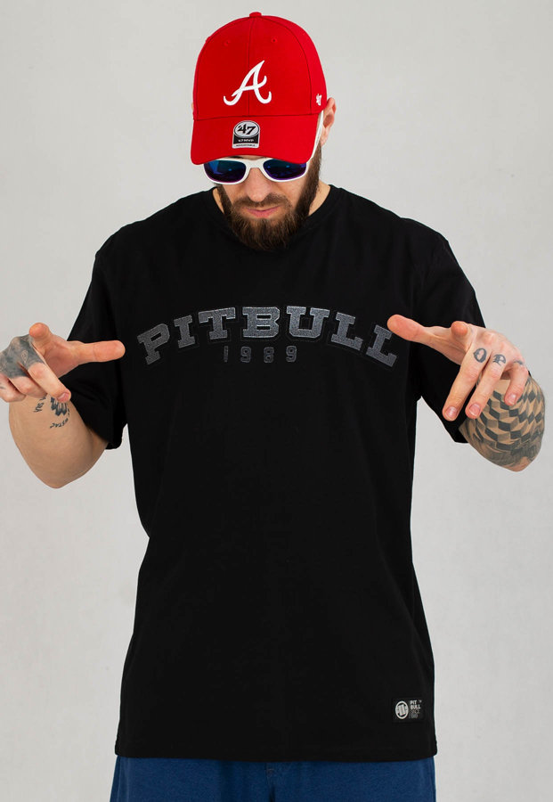 T-shirt Pit Bull Middle Born in 1989 czarny
