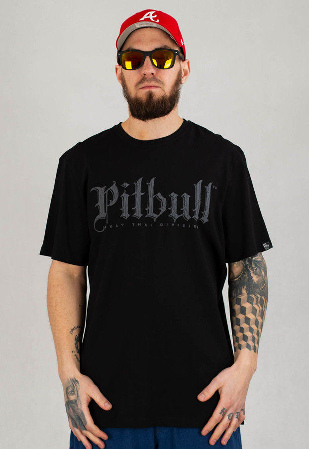 T-shirt Pit Bull Middle Muay Thai FD czarny
