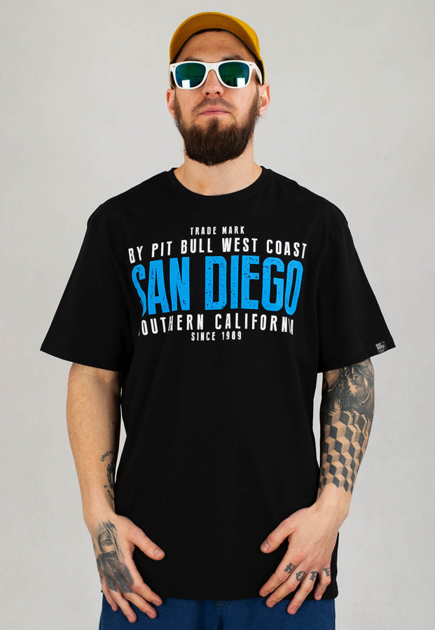 T-shirt Pit Bull Middle San Diego II czarny