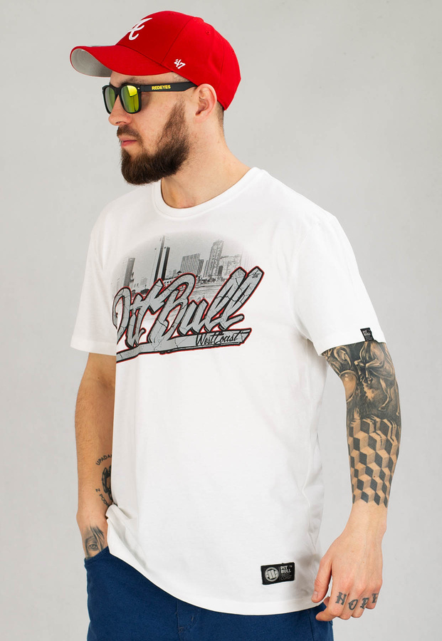 T-shirt Pit Bull Middle Weight 190 San Diego Dog biały
