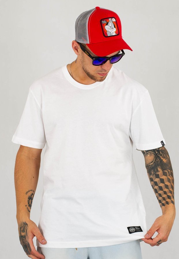 T-shirt Pit Bull No Logo biały