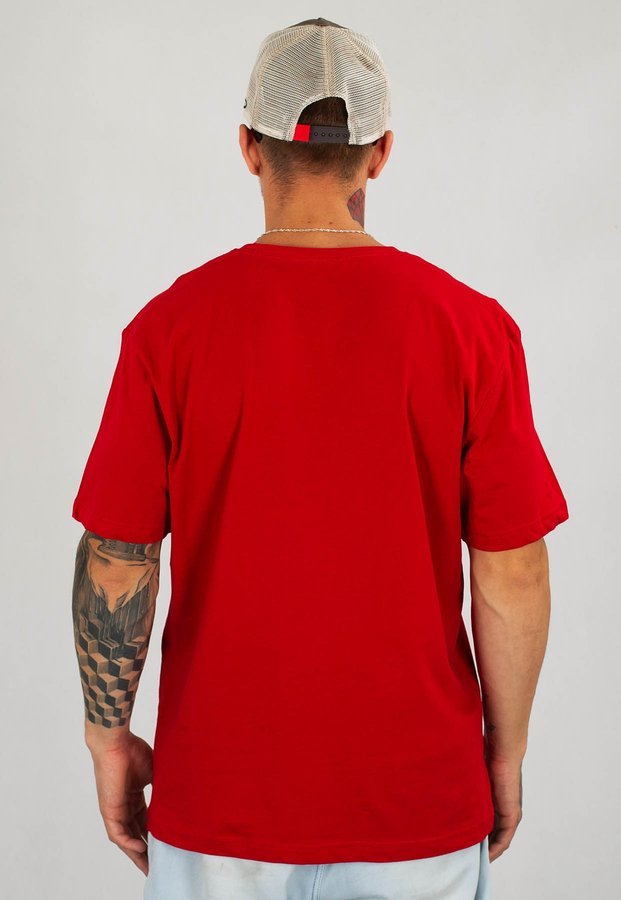 T-shirt Pit Bull No Logo czerwony