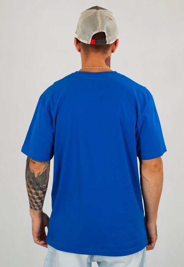 T-shirt Pit Bull No Logo niebieski
