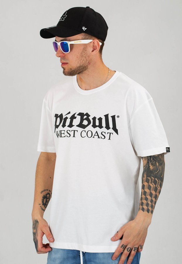 T-shirt Pit Bull Old Logo biały
