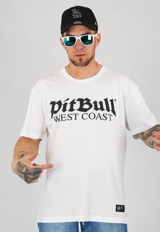 T-shirt Pit Bull Old Logo biały