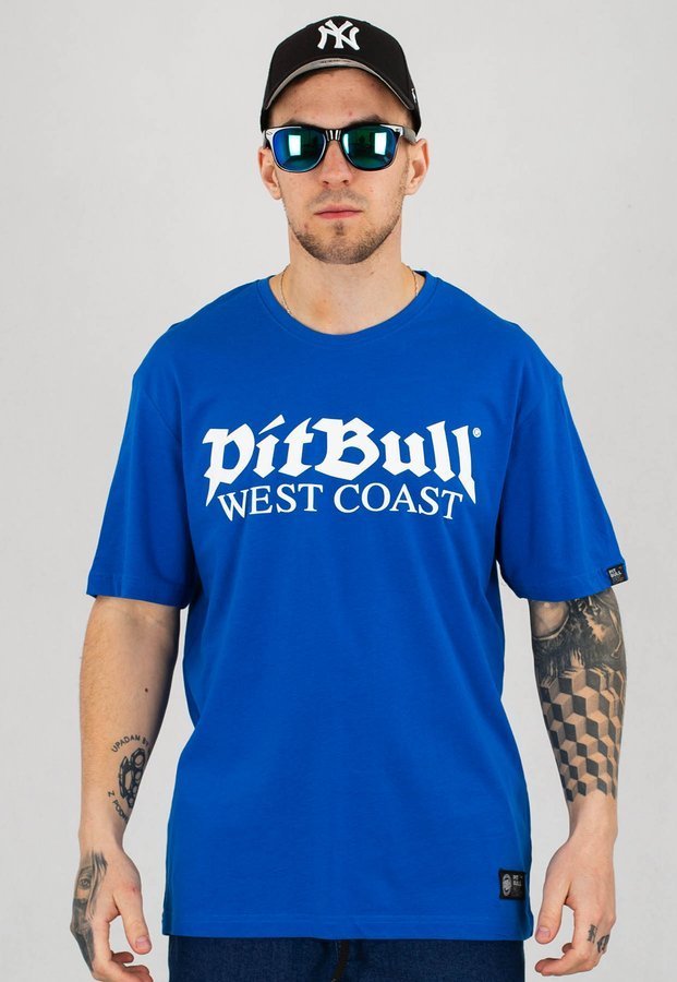 T-shirt Pit Bull Old Logo niebieski