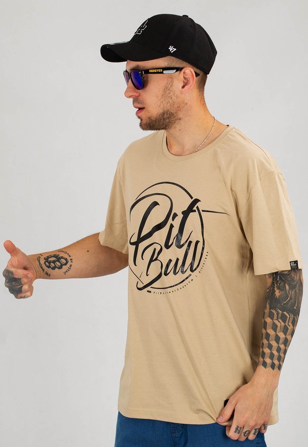 T-shirt Pit Bull PB Inside piaskowy