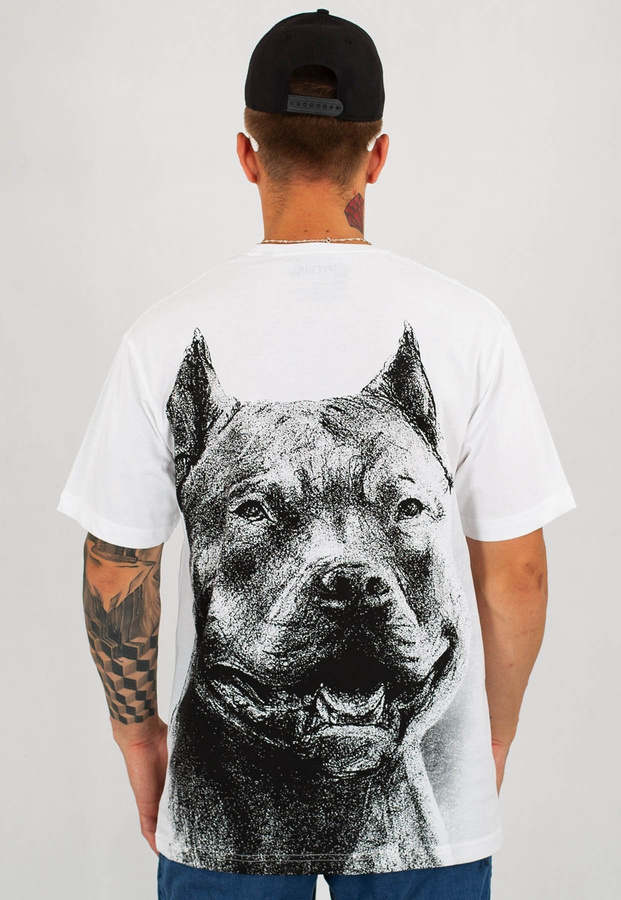 T-shirt Pit Bull Red Nose 2019 biały