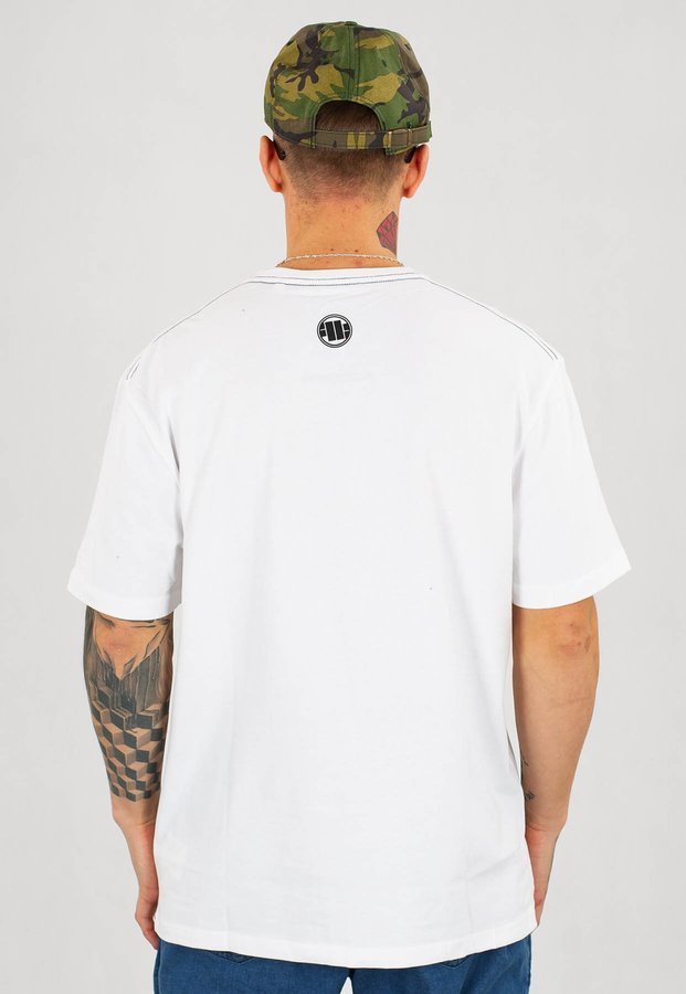 T-shirt Pit Bull Regular Fit 210 Old School Logo biały