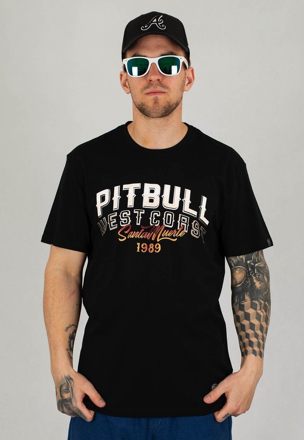 T-shirt Pit Bull Santa Muerte czarny