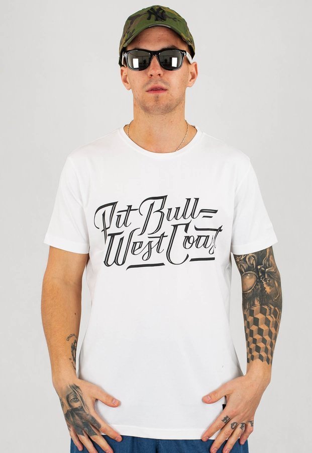 T-shirt Pit Bull Slim Fit Lycra Speed biały