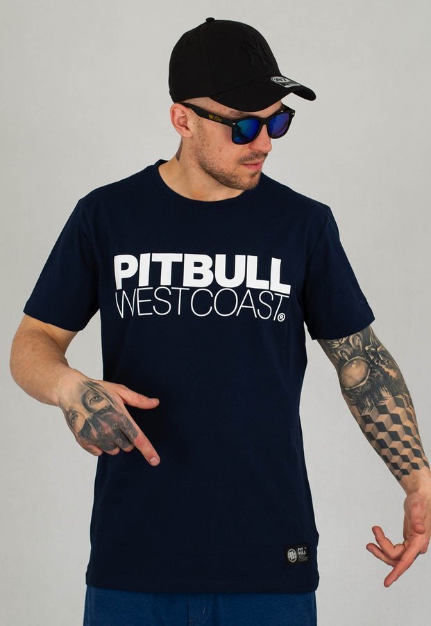 T-shirt Pit Bull Slim Fit TNT granatowy