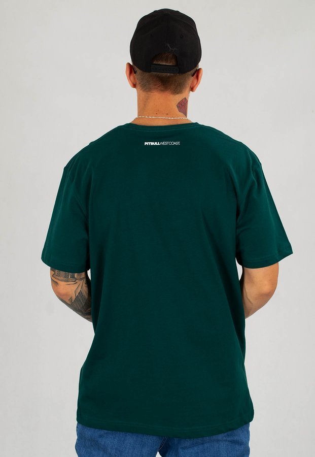 T-shirt Pit Bull Small Logo ciemno zielony