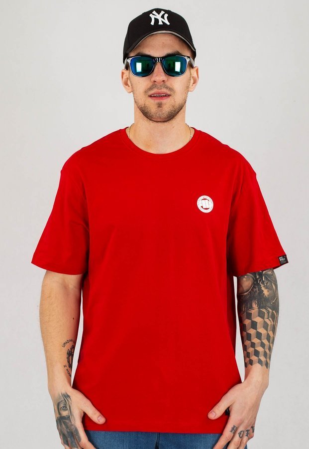 T-shirt Pit Bull Small Logo czerwony