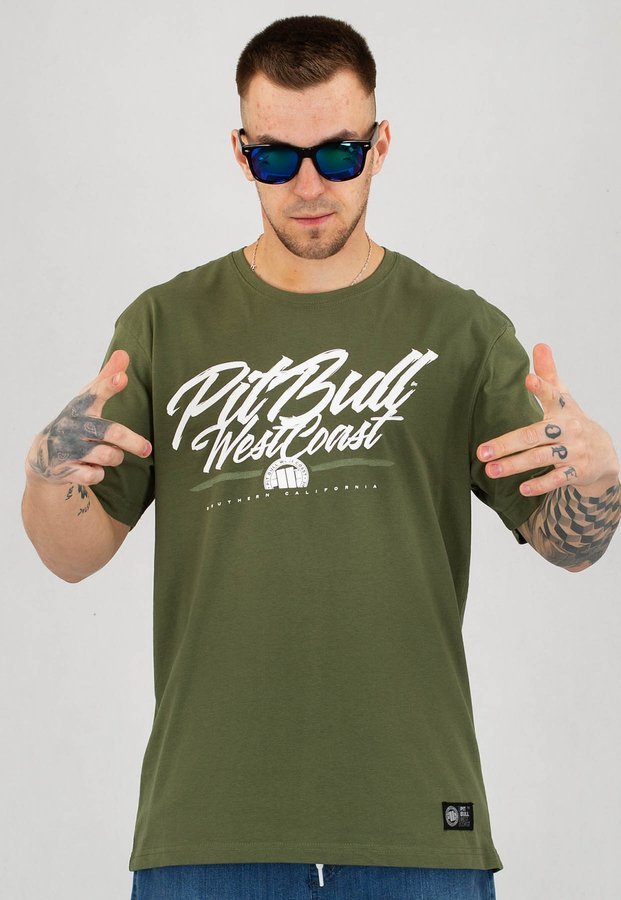 T-shirt Pit Bull So Call 19 oliwkowy