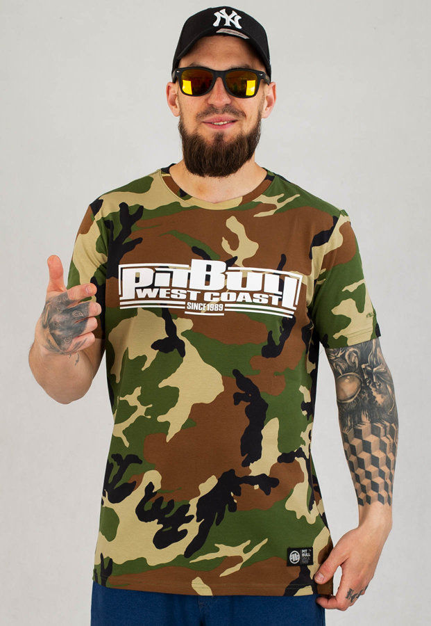 T-shirt Pit Bull Spandex 190 Classic Boxing woodland camo