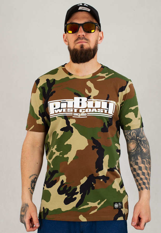 T-shirt Pit Bull Spandex 190 Classic Boxing woodland camo