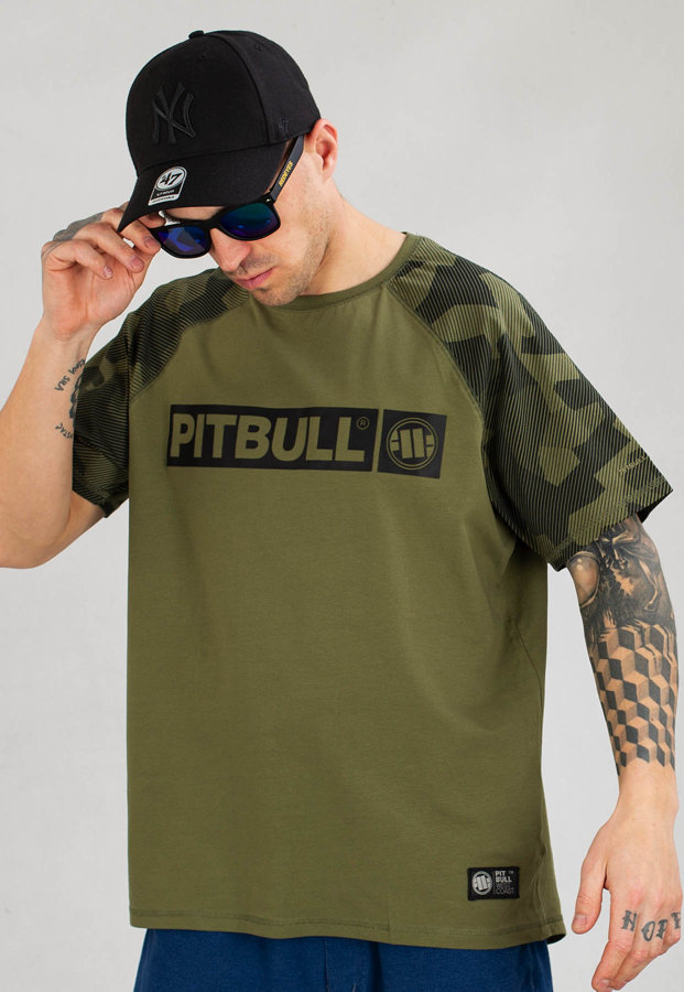 T-shirt Pit Bull Spandex Hilltop Dillard oliwkowy