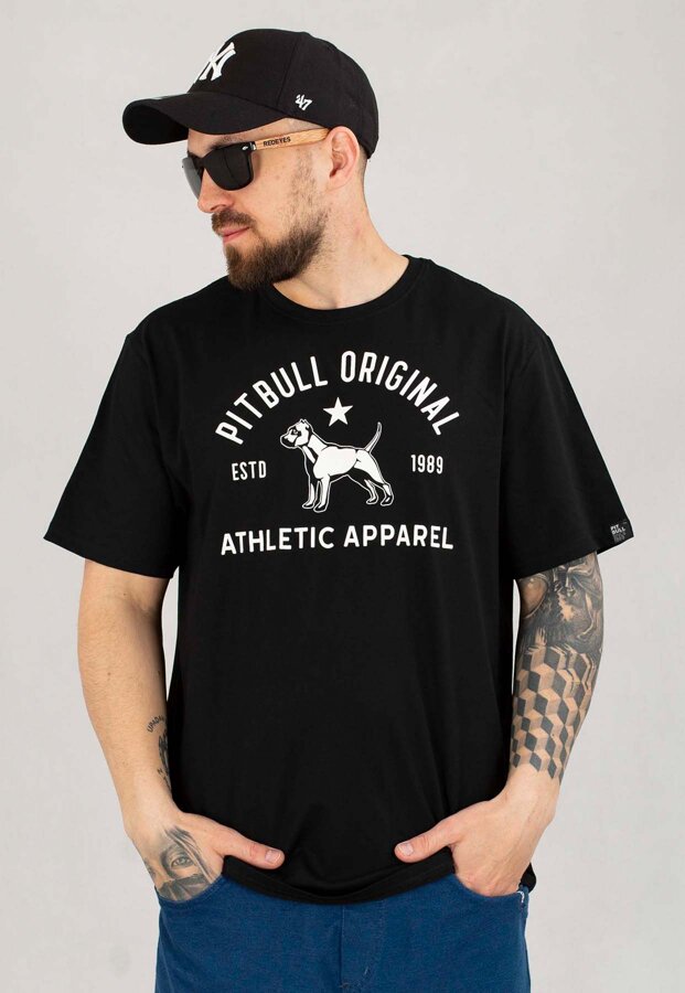 T-shirt Pit Bull Sport Dog czarny