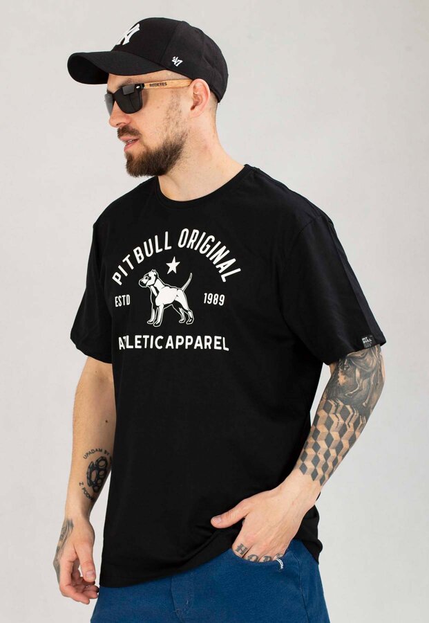 T-shirt Pit Bull Sport Dog czarny