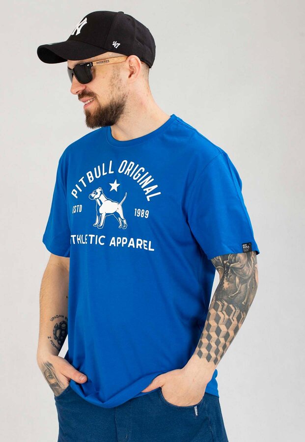 T-shirt Pit Bull Sport Dog niebieski
