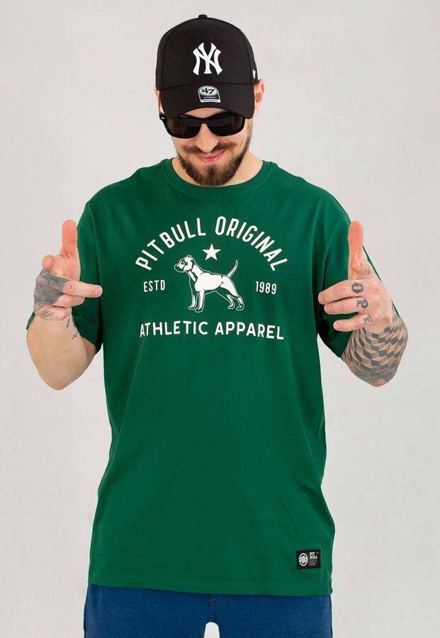 T-shirt Pit Bull Sport Dog zielony