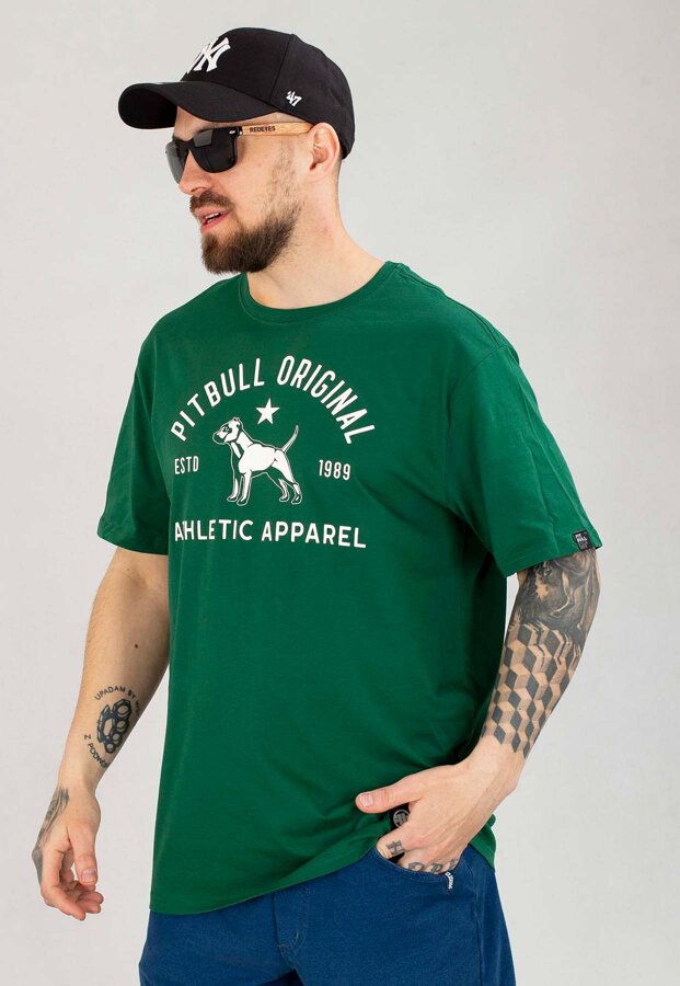 T-shirt Pit Bull Sport Dog zielony