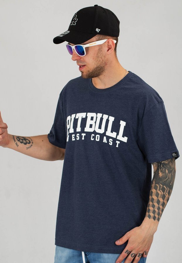 T-shirt Pit Bull TNT granatowy melanż