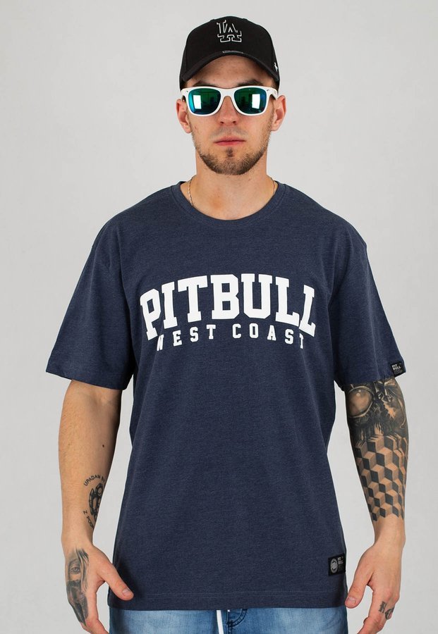 T-shirt Pit Bull TNT granatowy melanż
