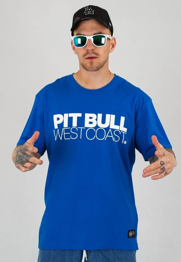 T-shirt Pit Bull TNT niebieski