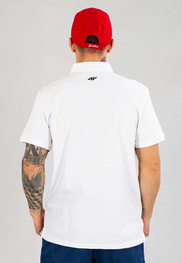 T-shirt Polo 4F TSM355 biały