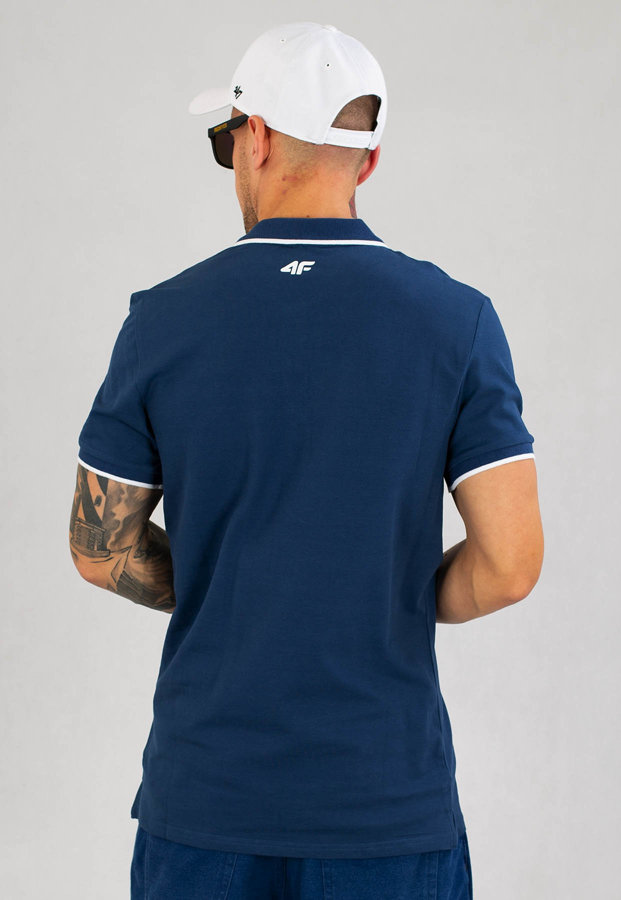 T-shirt Polo 4F TSM357 niebieski