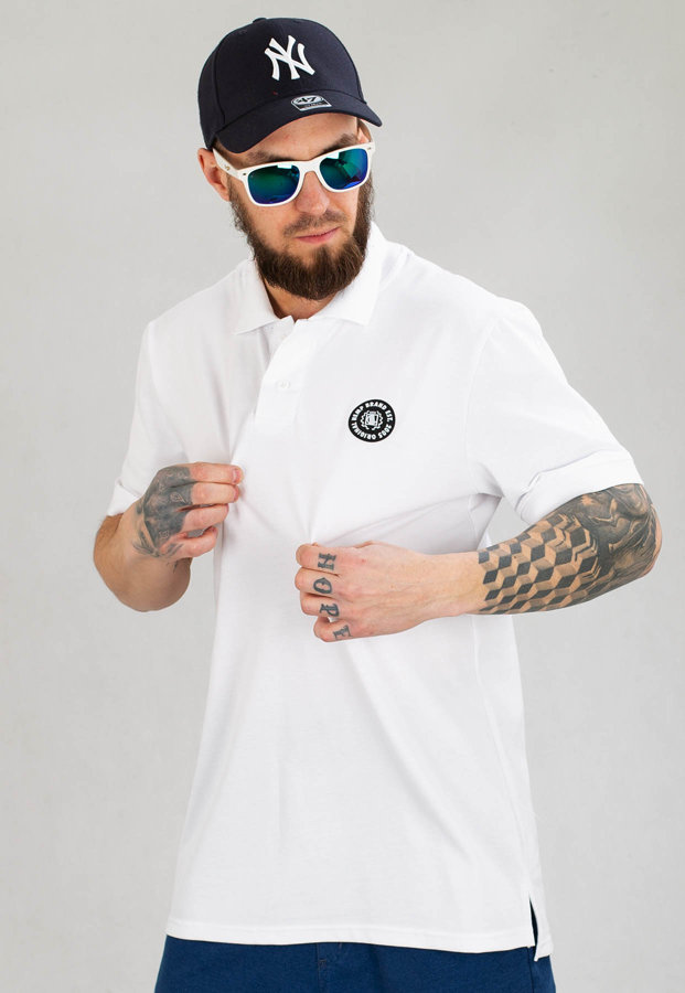 T-shirt Polo Diil Circle biały