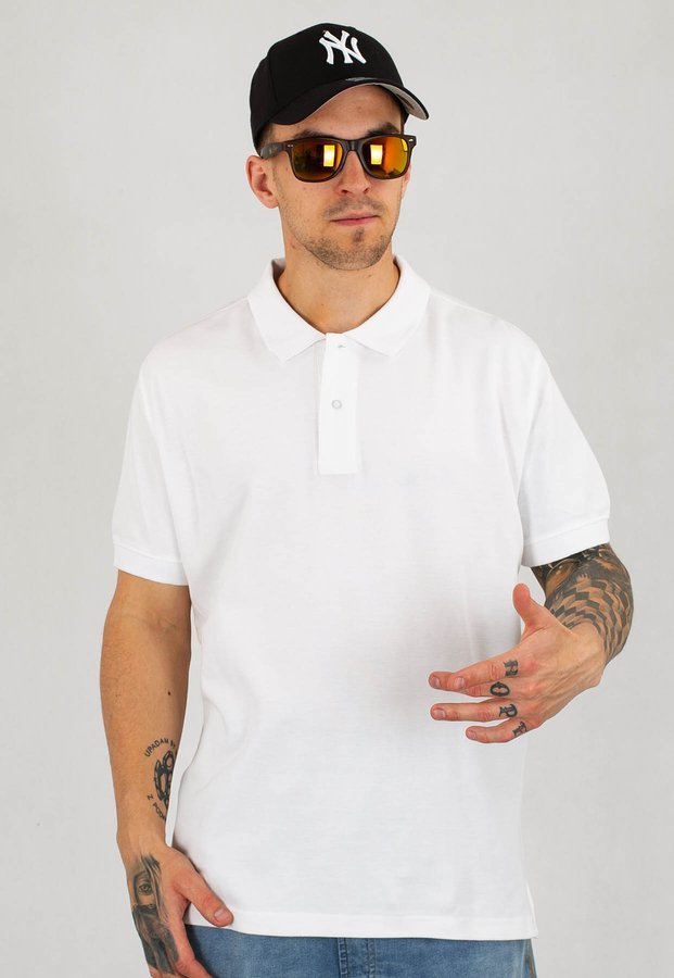 T-shirt Polo Niemaloga Clean biały