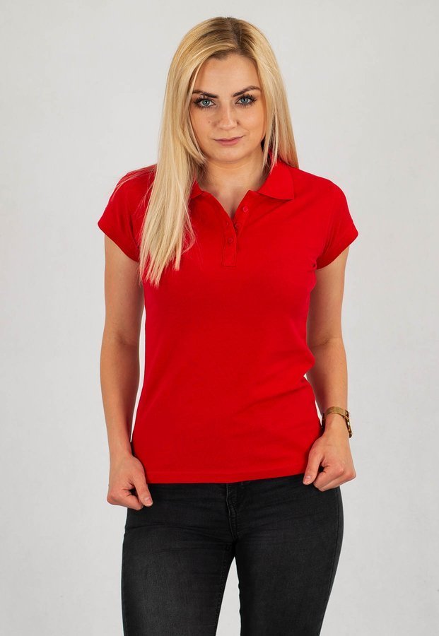 T-shirt Polo Niemaloga Clean czerwony