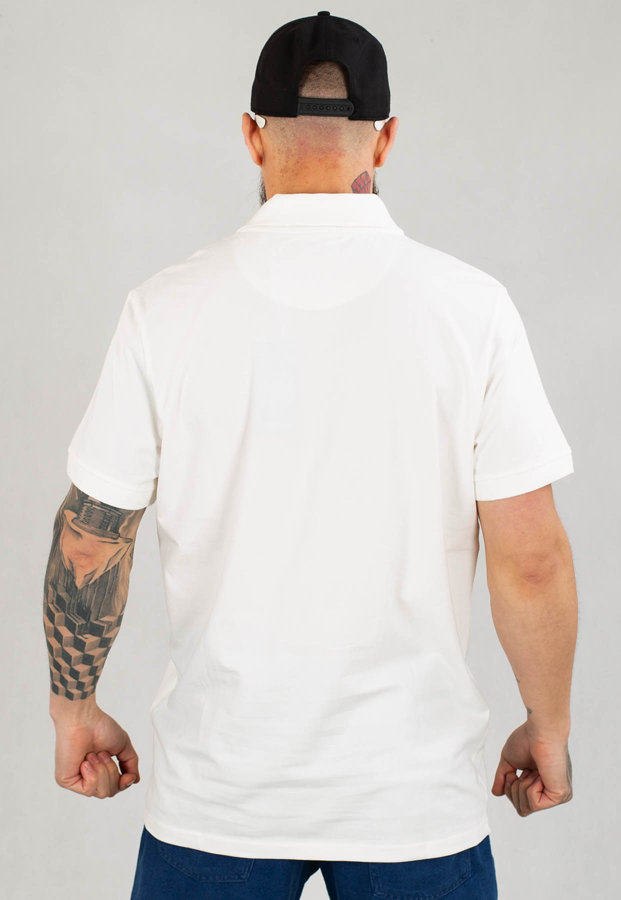 T-shirt Polo Pit Bull Jersey Slim Fit Small Logo biały