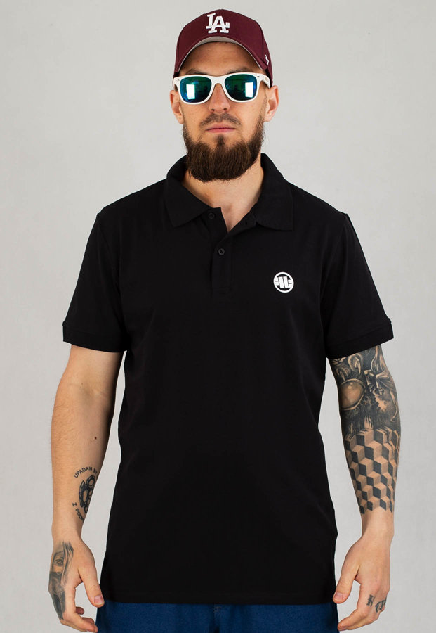 T-shirt Polo Pit Bull Jersey Slim Fit Small Logo czarny