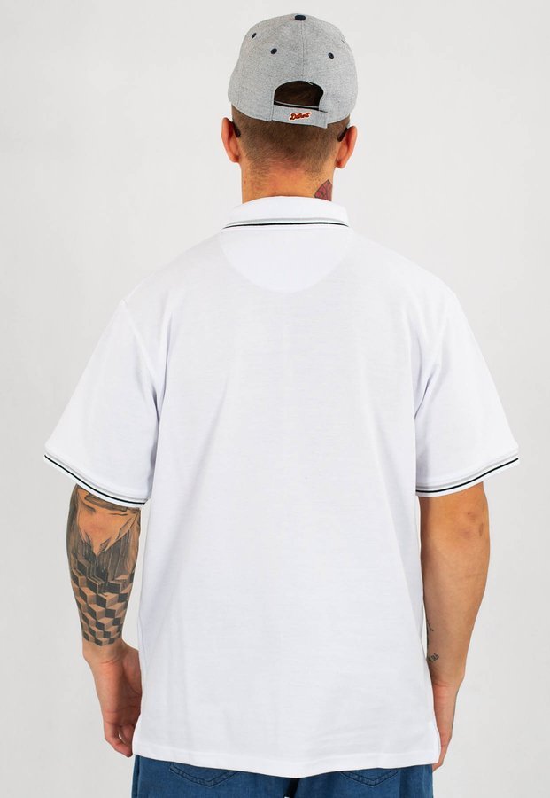 T-shirt Polo Prosto Clubz biały
