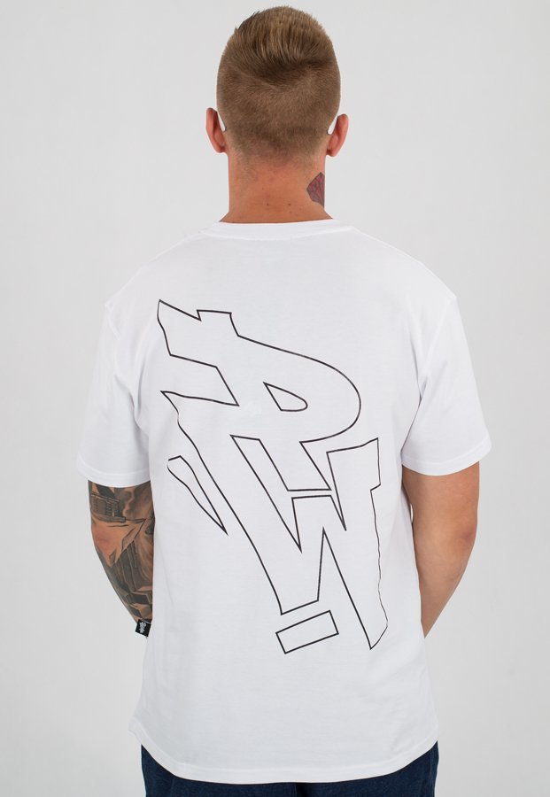 T-shirt Polska Wersja PW Outline biały