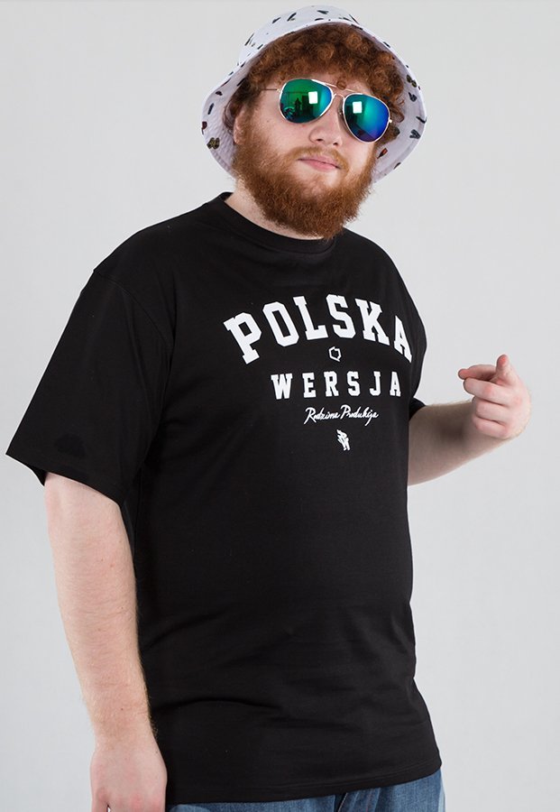 T-shirt Polska Wersja PW Rodzima Produkcja czarny