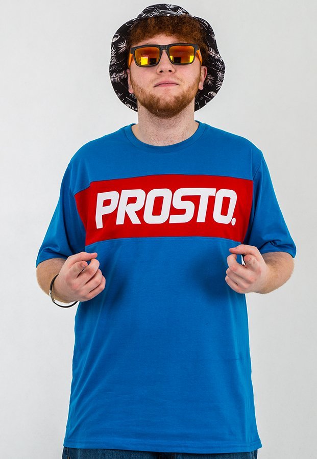 T-shirt Prosto Basic Levels niebieski